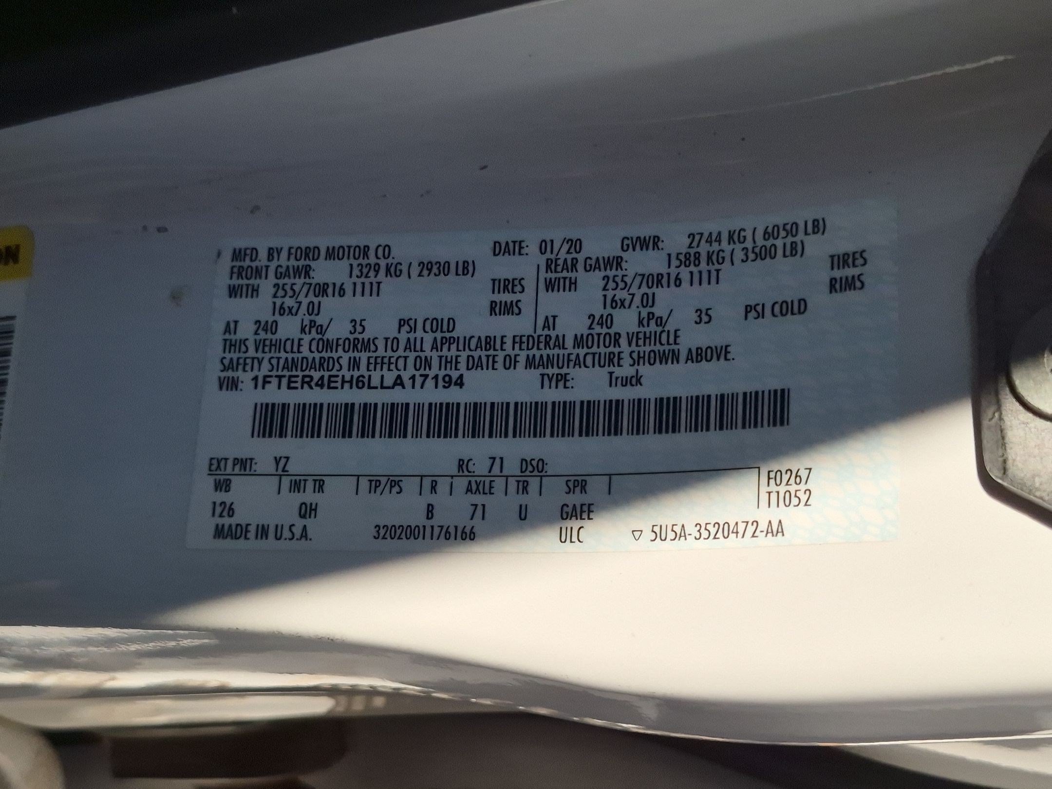 Used 2020 Ford Ranger XL w/ Trailer Tow Package RWD image 26
