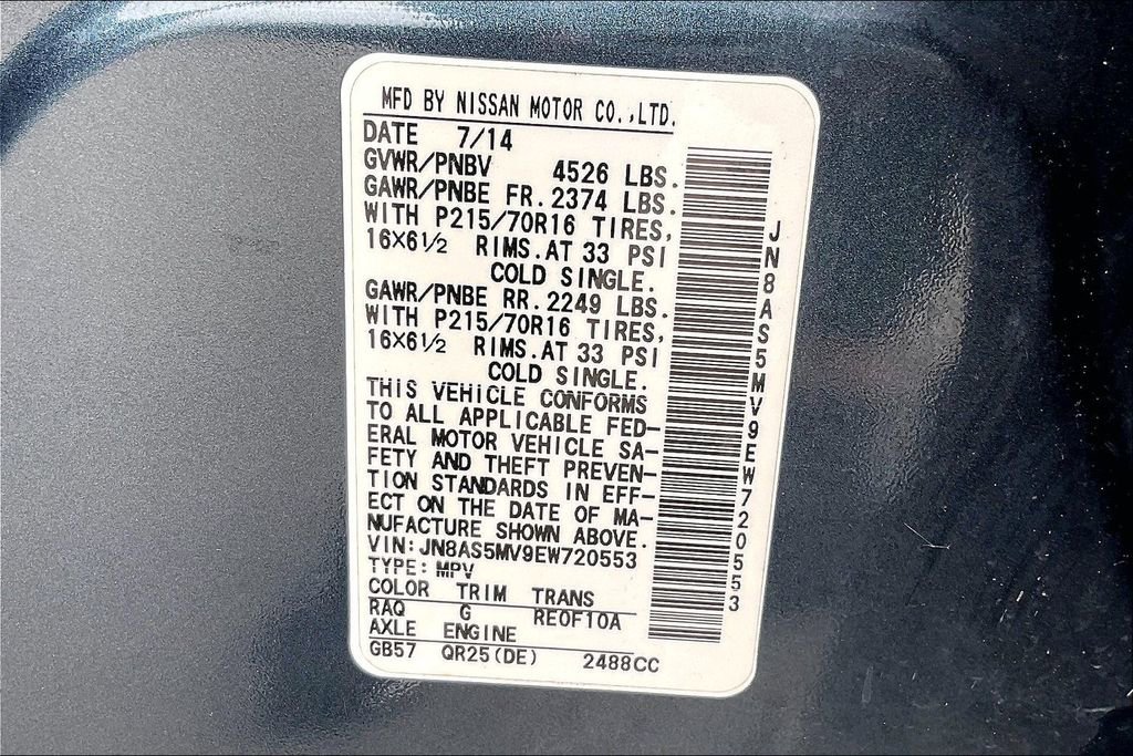 Used 2014 Nissan Rogue S w/ Convenience Package AWD/4WD image 42