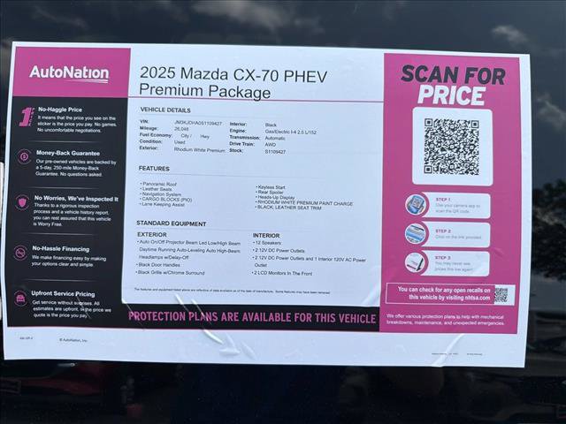 Used 2025 MAZDA CX-70 Plug-In Hybrid w/ Premium Pkg AWD/4WD image 21