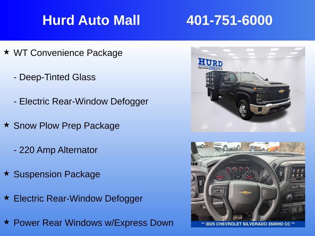 New 2025 Chevrolet Silverado 3500 W/T w/ WT Convenience Package AWD/4WD image 18