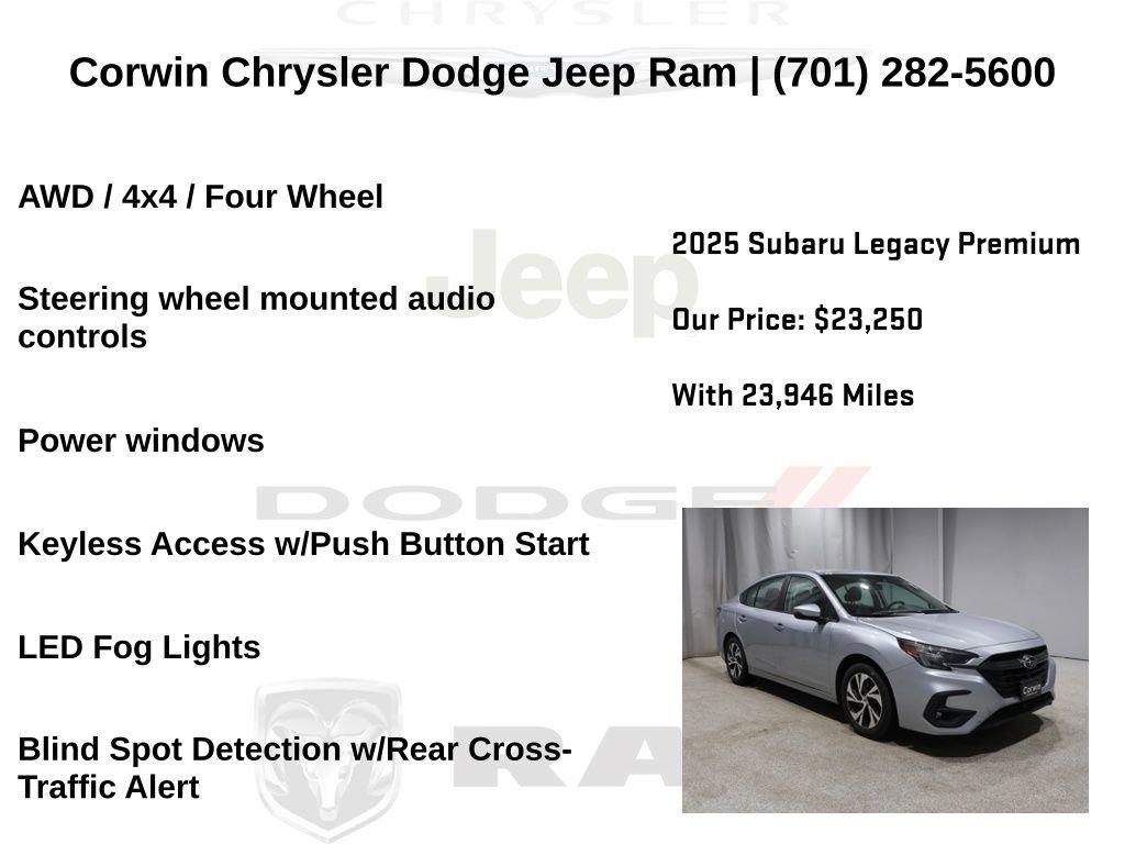 Used 2025 Subaru Legacy Premium image 13