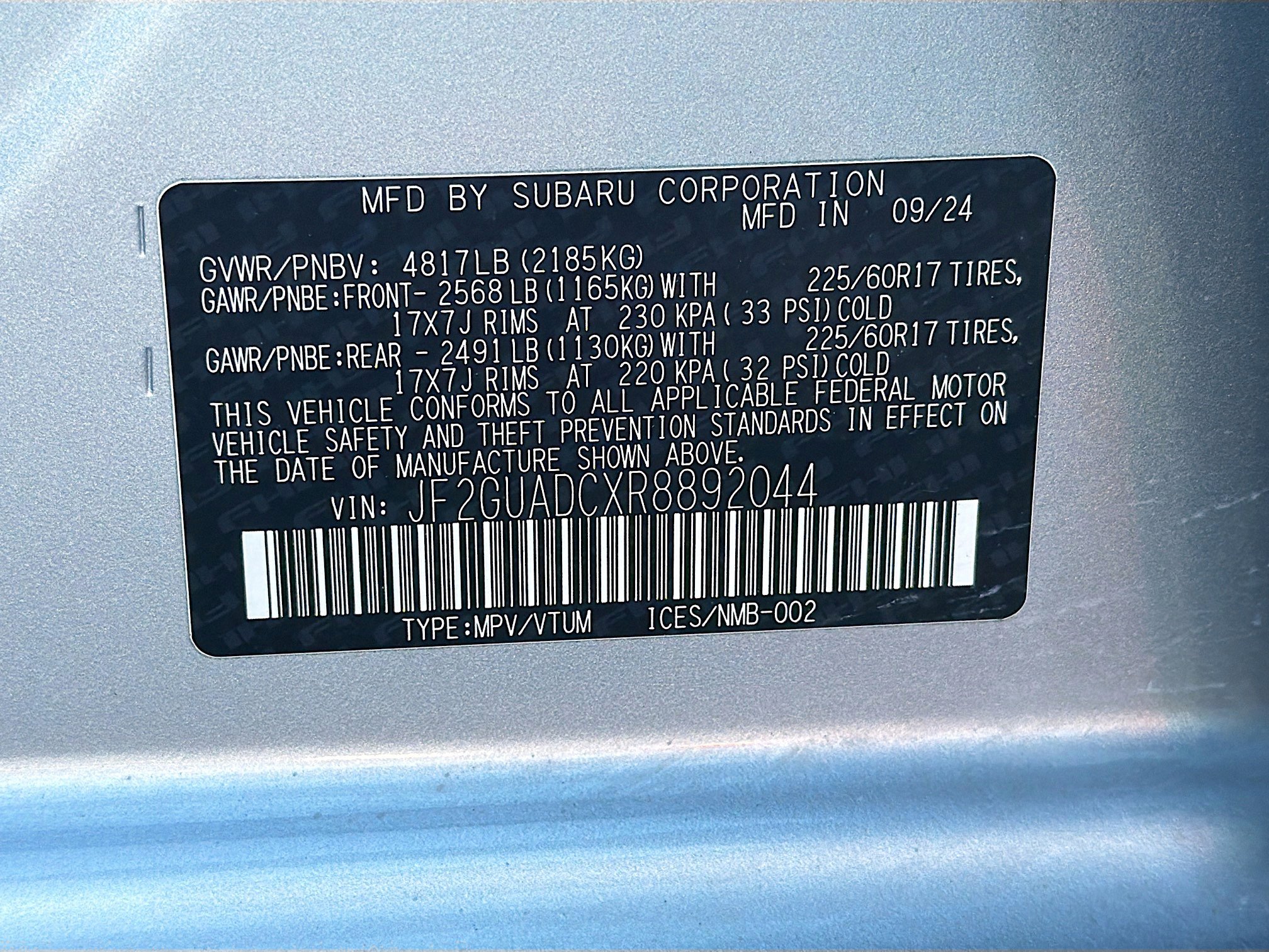 Used 2024 Subaru Crosstrek 2.0i Premium image 43