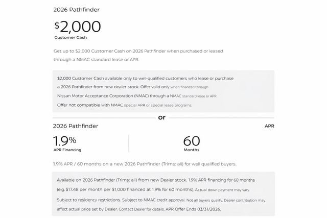 New 2026 Nissan Pathfinder Platinum w/ Accent Package image 2