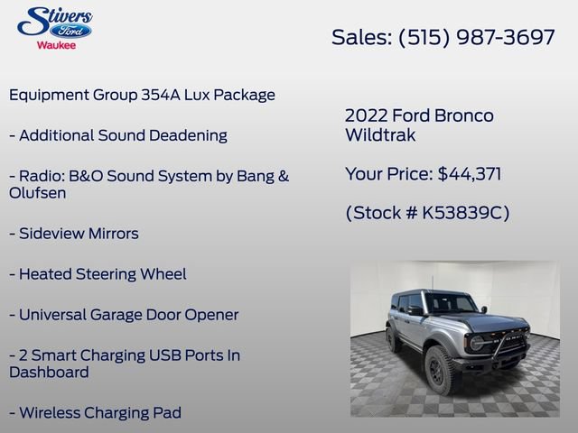 Used 2022 Ford Bronco Wildtrak AWD/4WD image 16