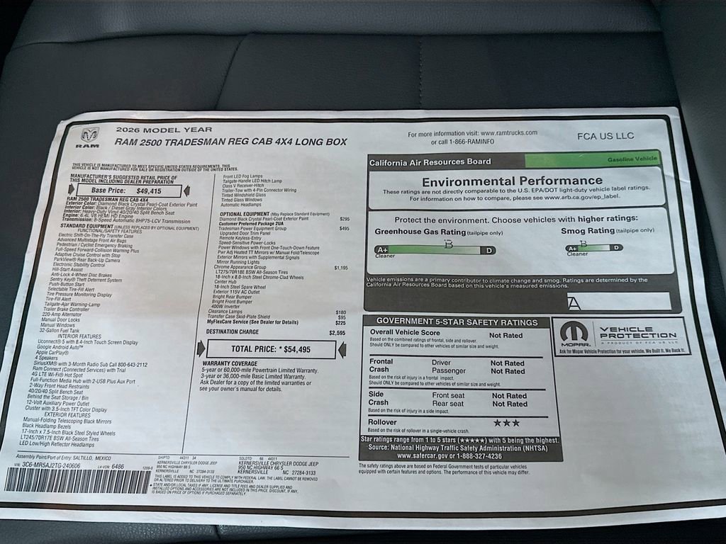 New 2026 RAM 2500 Tradesman w/ Chrome Appearance Group image 20