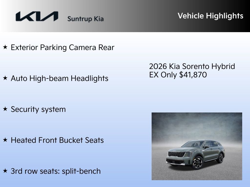 New 2026 Kia Sorento EX image 15