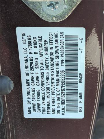 Used 2015 Honda Civic EX image 16