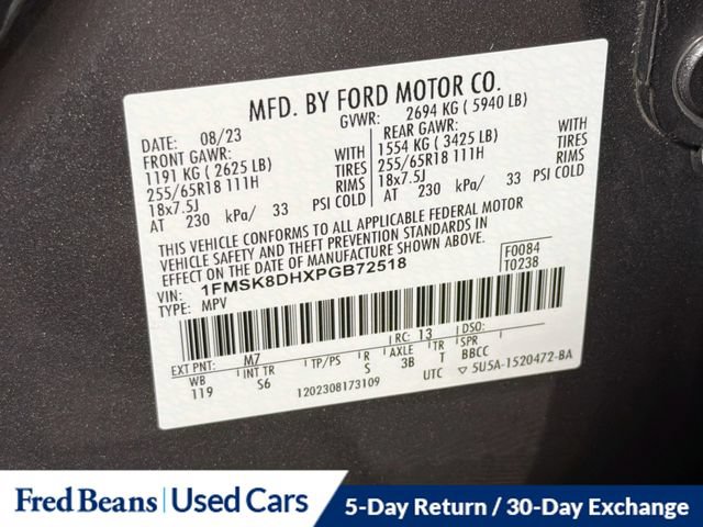 Used 2023 Ford Explorer XLT w/ Equipment Group 202A AWD/4WD image 38