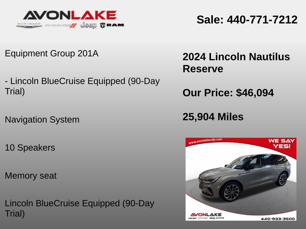 Used 2024 Lincoln Nautilus Reserve image 6