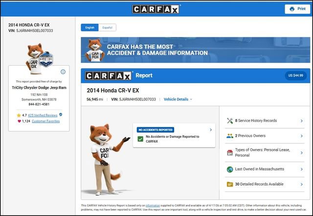 Used 2014 Honda CR-V EX image 12