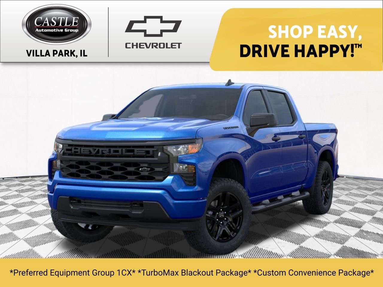 New 2025 Chevrolet Silverado 1500 Custom w/ Turbomax Blackout Package image 1