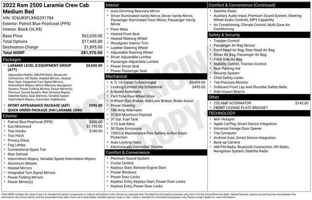 Used 2022 RAM 2500 Laramie image 8