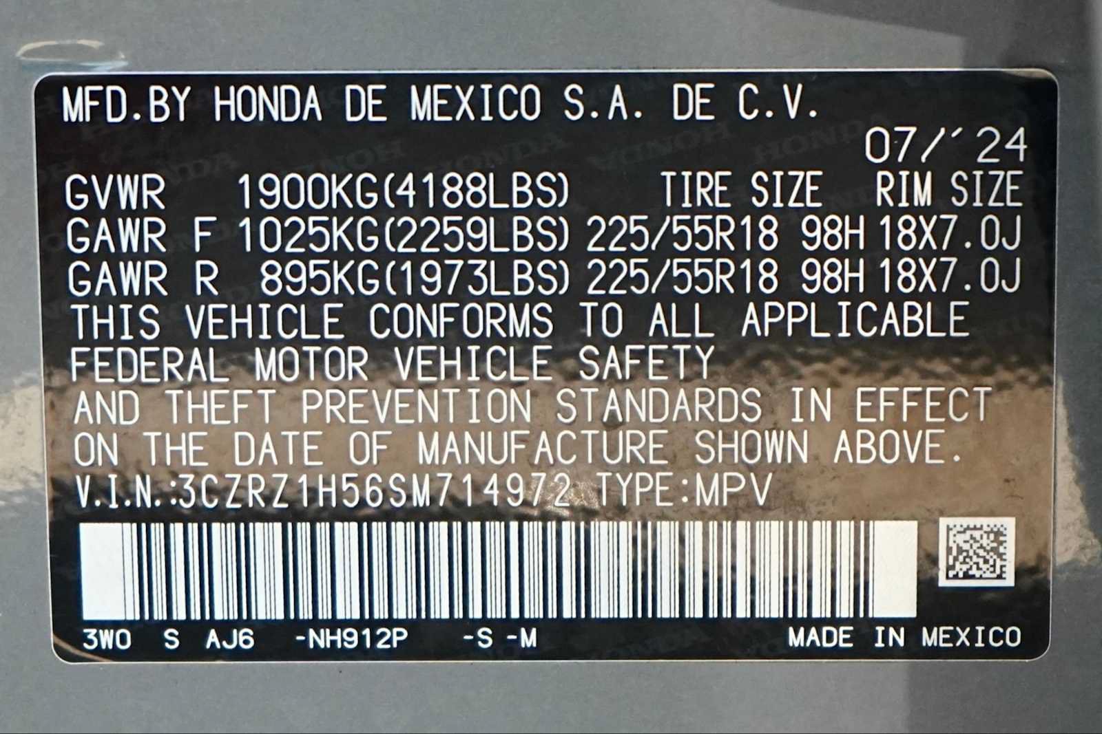 Certified 2025 Honda HR-V Sport image 31