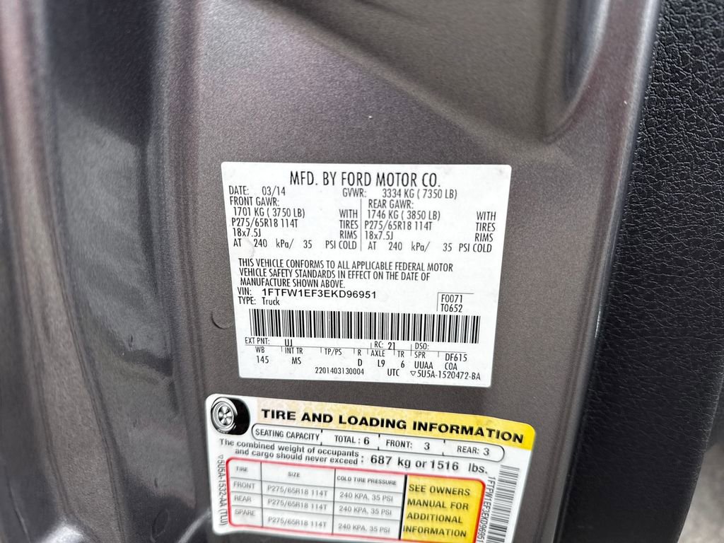 Used 2014 Ford F150 XLT w/ Equipment Group 302A Luxury image 27