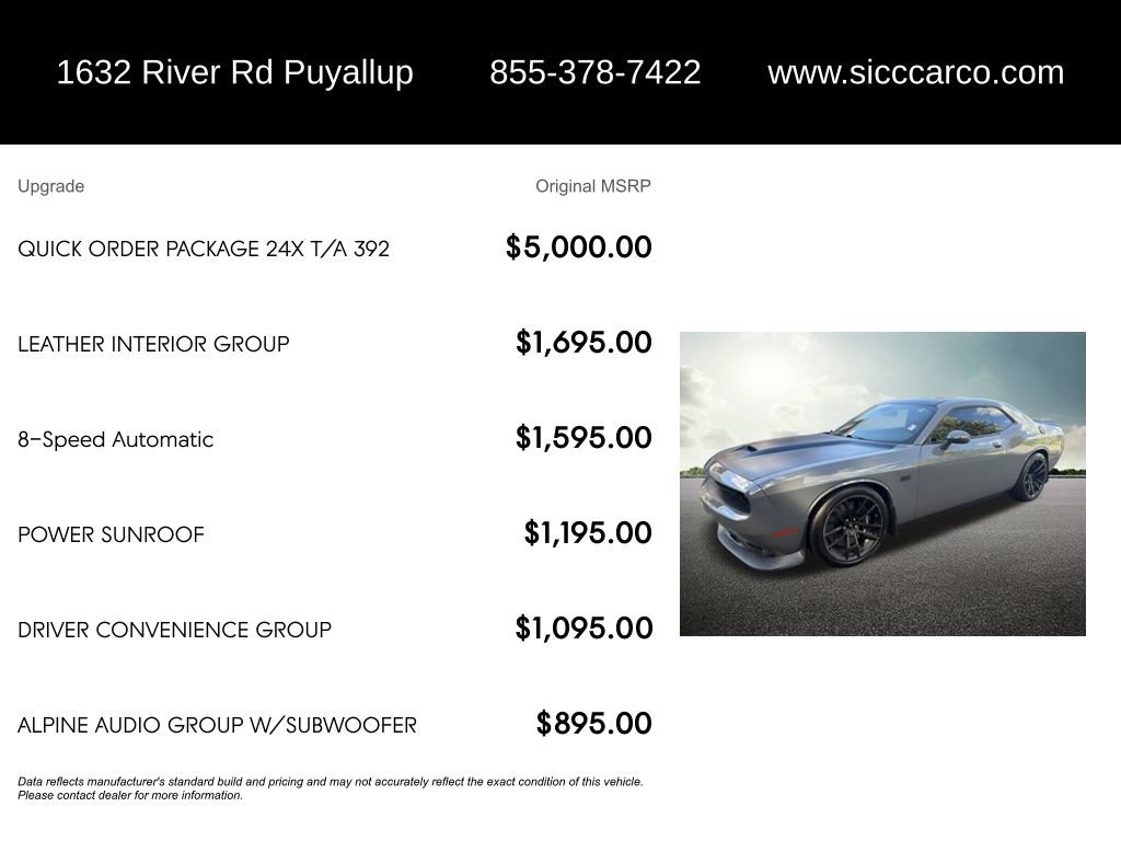 Used 2018 Dodge Challenger T/A RWD image 2