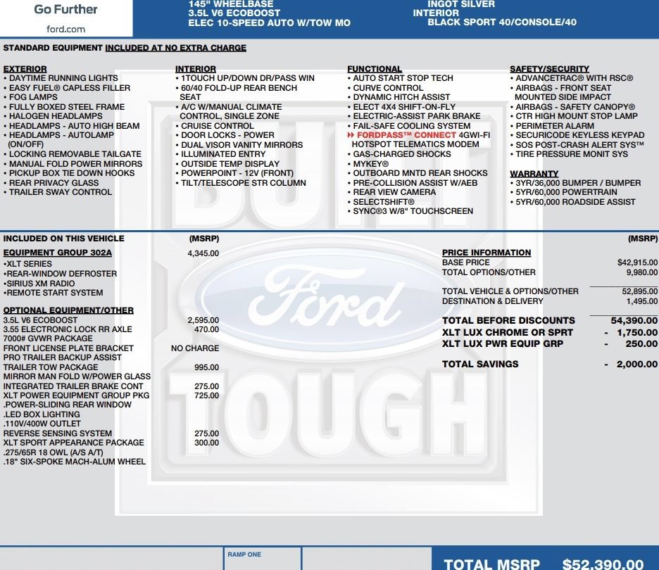 Used 2019 Ford F150 XLT w/ Equipment Group 302A Luxury AWD/4WD image 5