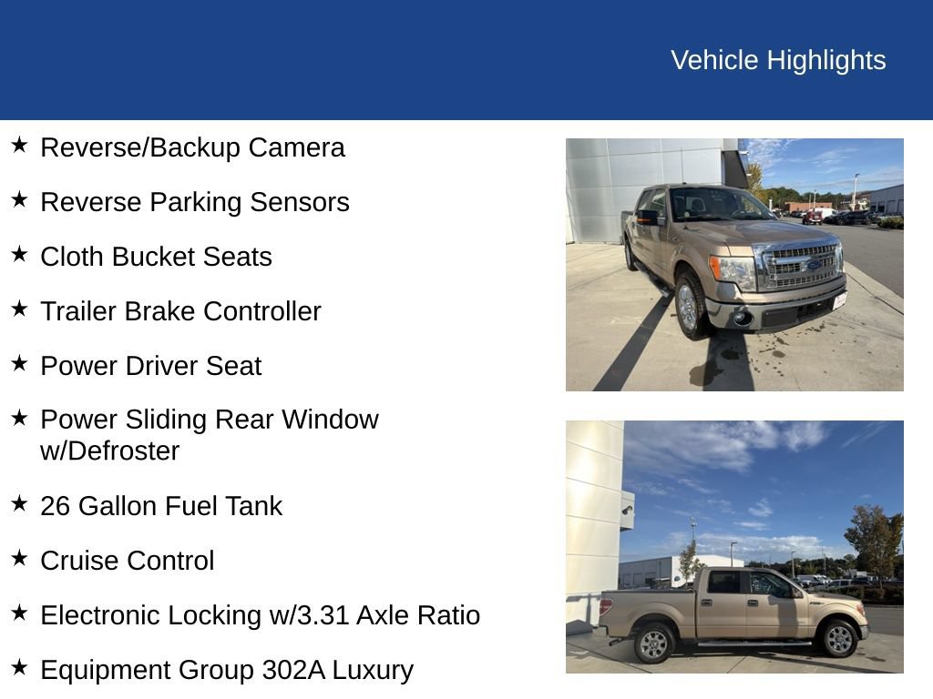 Used 2014 Ford F150 XLT w/ Equipment Group 302A Luxury RWD image 28
