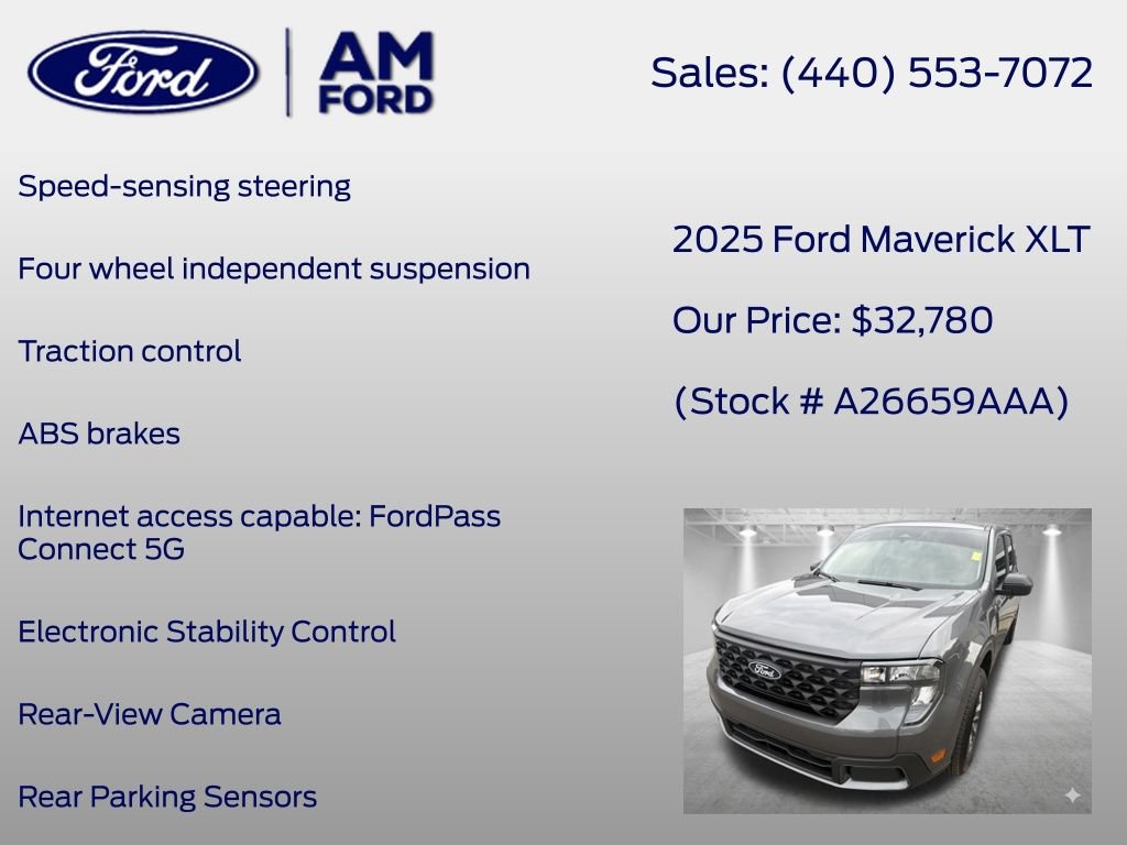 Used 2025 Ford Maverick XLT w/ 4K Tow Package AWD/4WD image 26