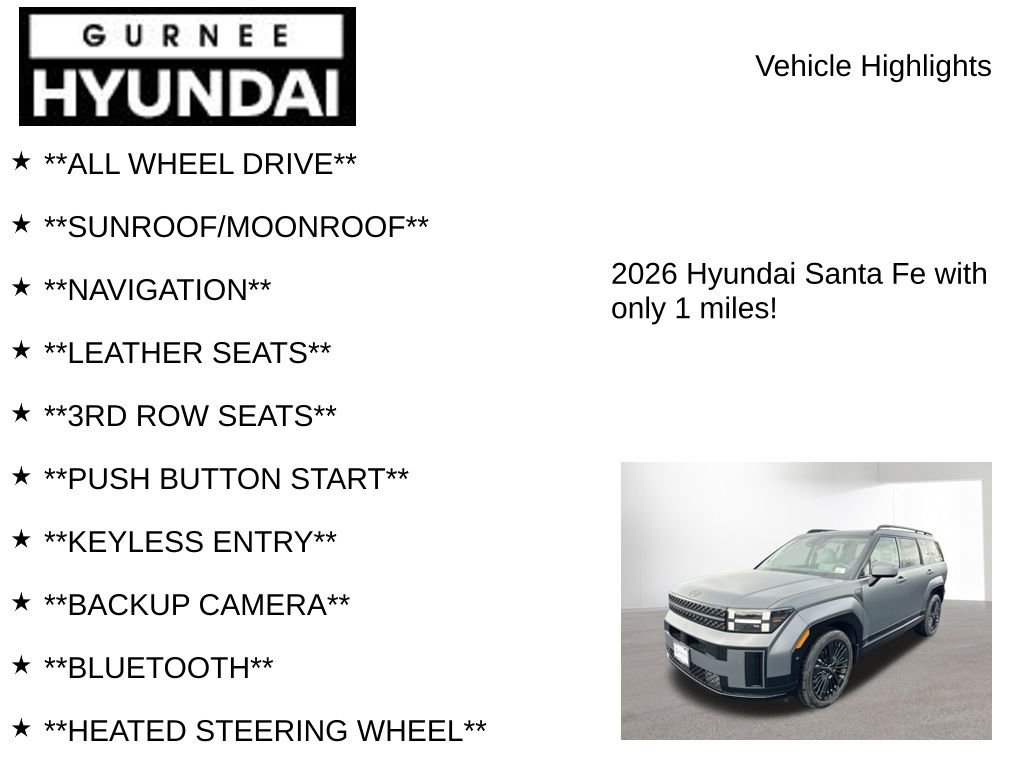 New 2026 Hyundai Santa Fe Calligraphy image 8