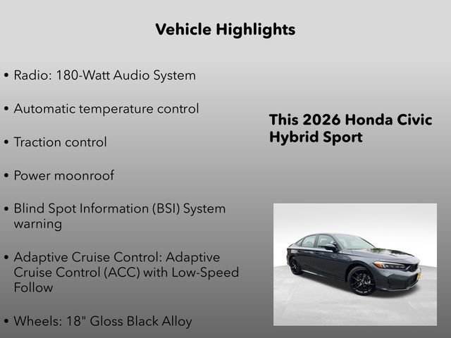 New 2026 Honda Civic Sport image 5