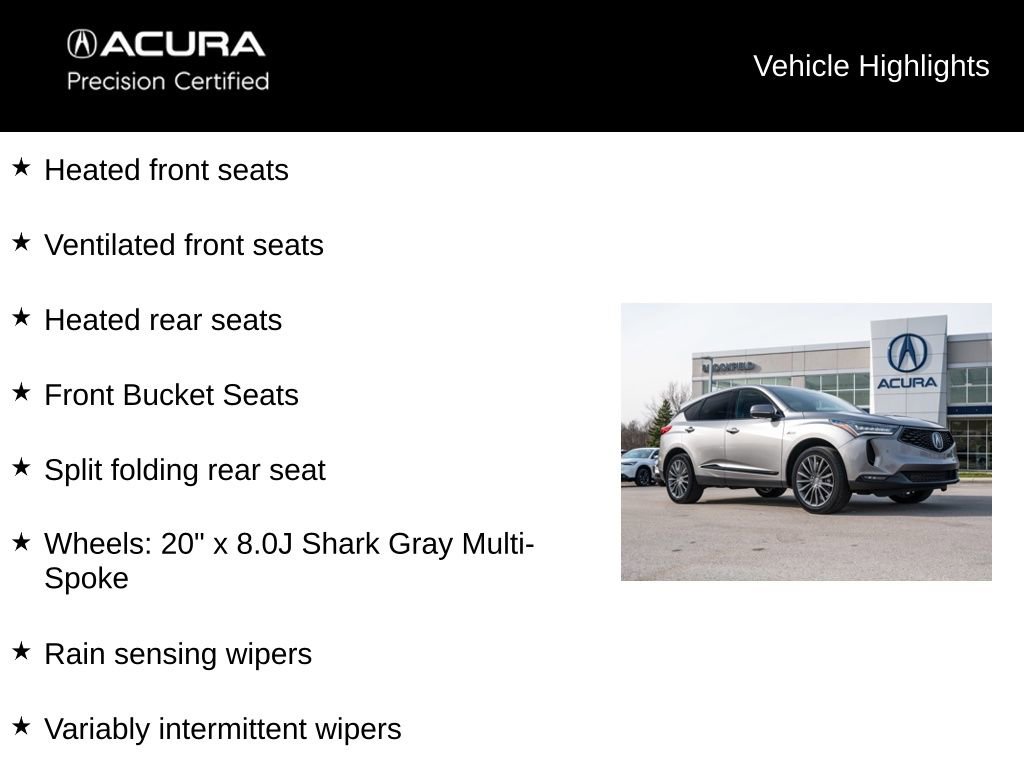 Certified 2023 Acura RDX AWD w/ A-Spec & Advance Pkg image 21