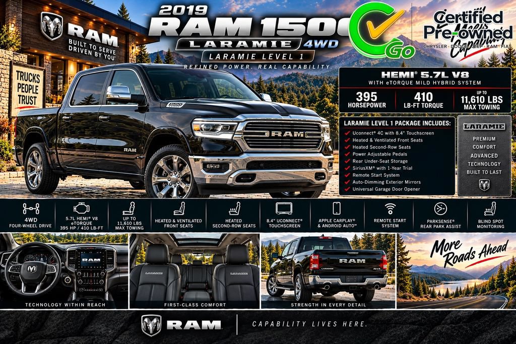 Used 2019 RAM 1500 Laramie AWD/4WD video 2
