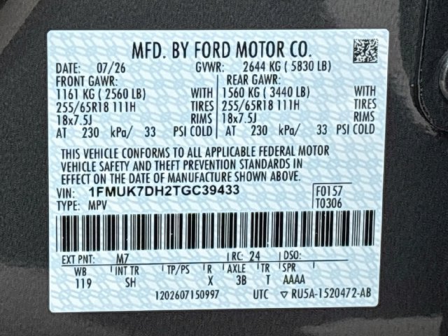 New 2026 Ford Explorer Active w/ Active Comfort Package RWD image 33