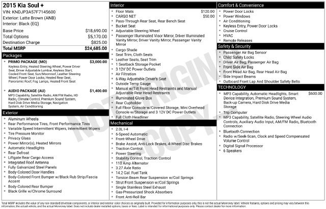 Used 2015 Kia Soul + w/ Primo Package FWD image 33