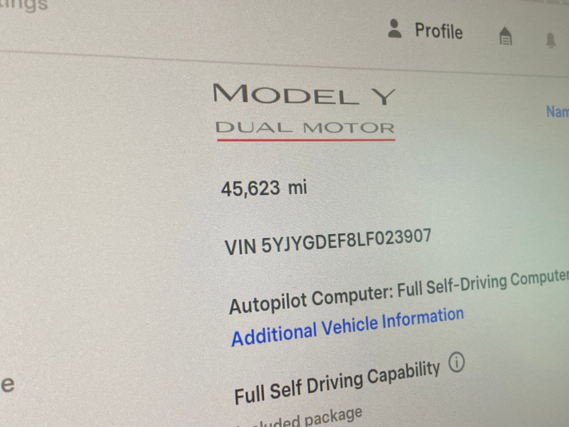 Used 2020 Tesla Model Y Performance image 26