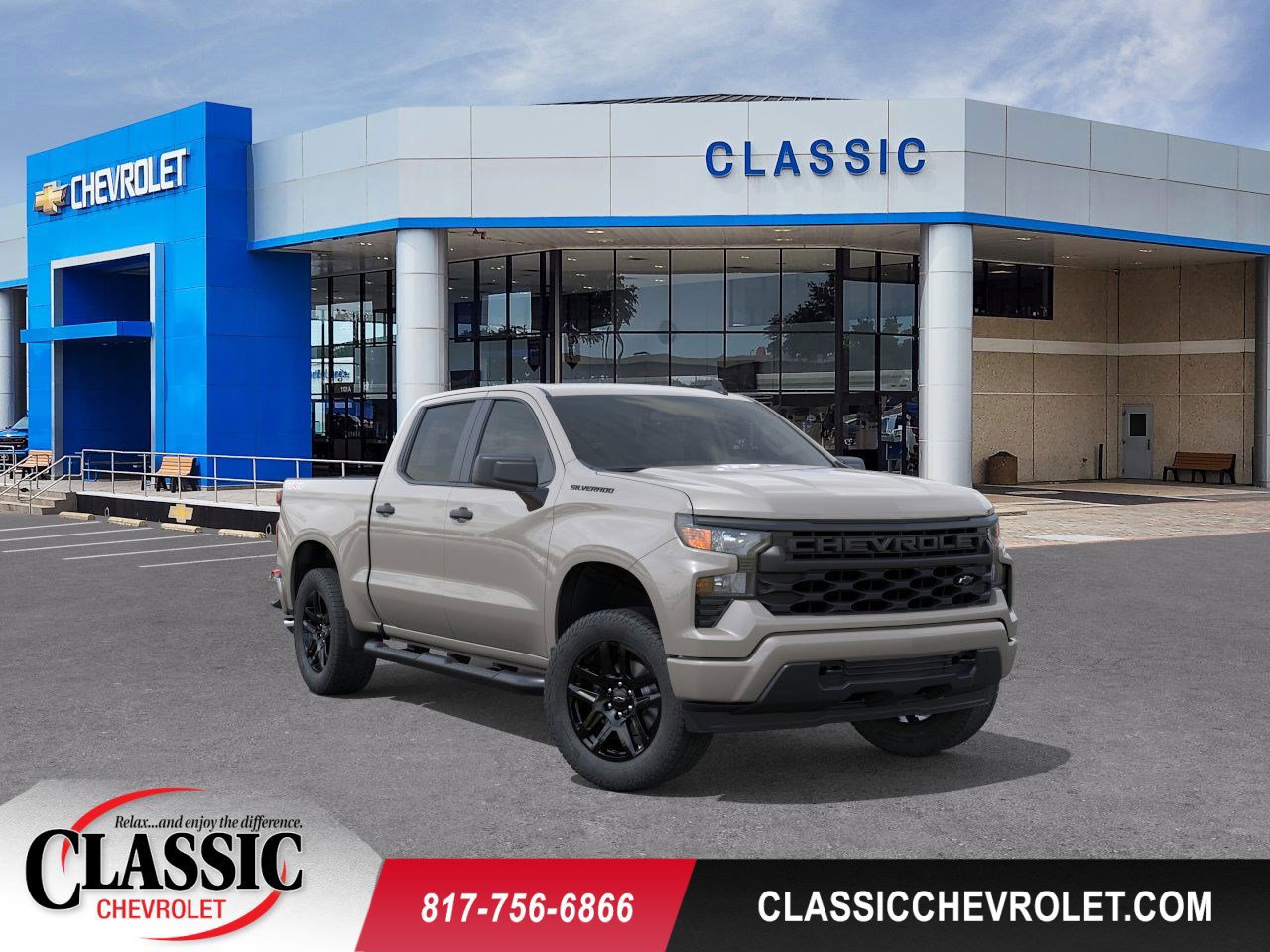 New 2026 Chevrolet Silverado 1500 Custom w/ Turbomax Blackout Package