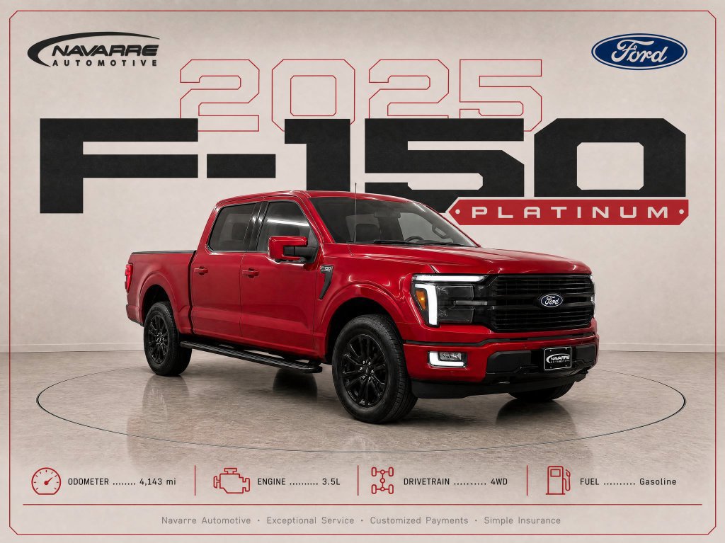 Used 2025 Ford F150 Platinum w/ FX4 Off-Road Package