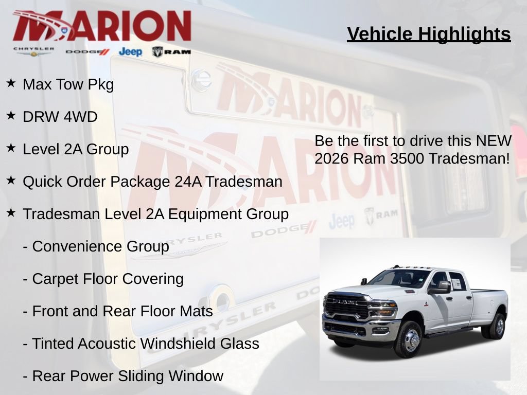 New 2026 RAM 3500 Tradesman AWD/4WD image 5