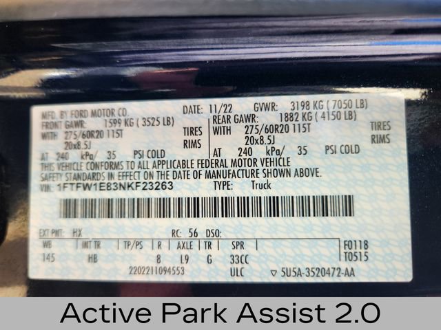 Used 2022 Ford F150 Lariat w/ Equipment Group 502A High image 27