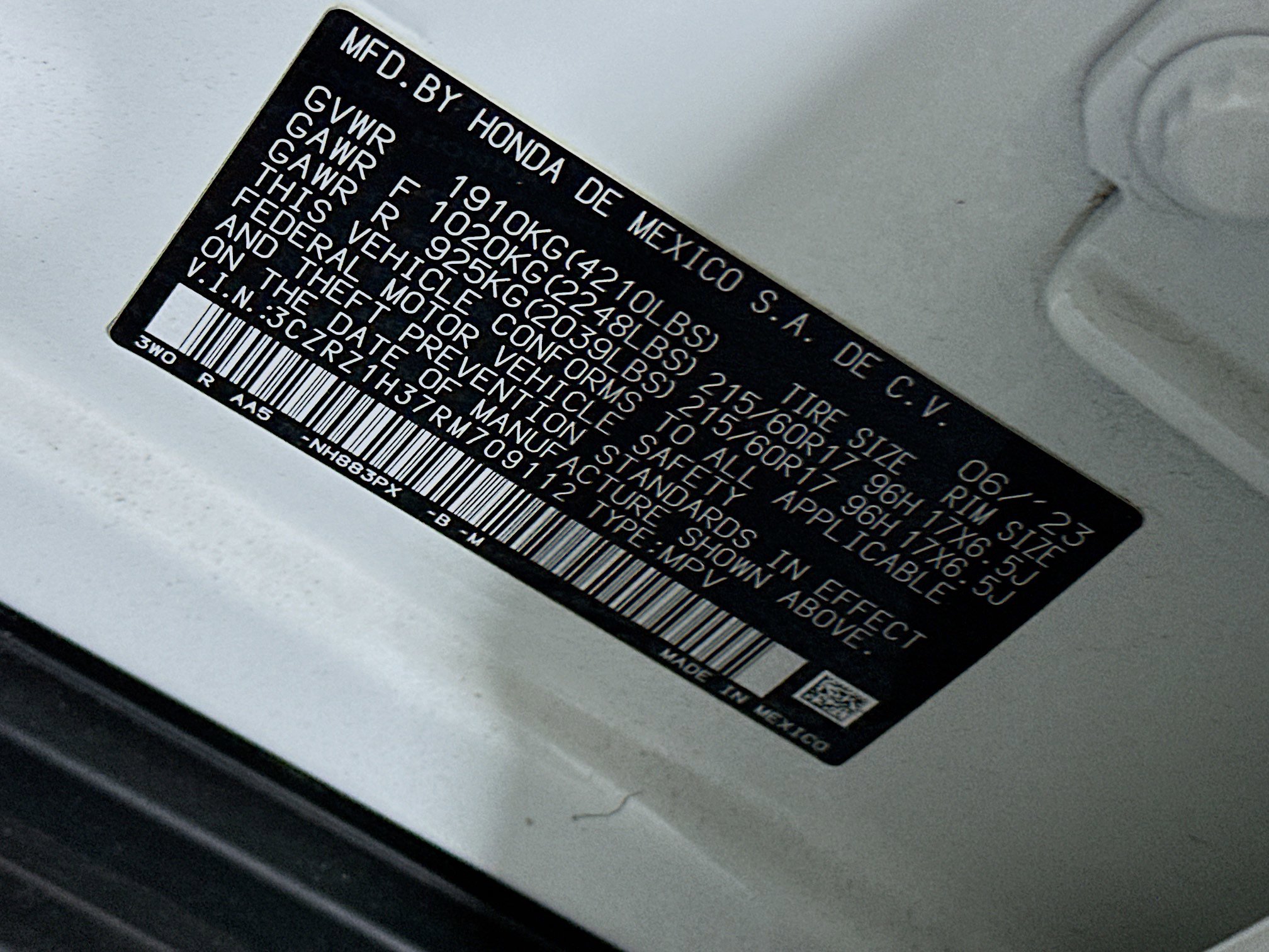 Used 2024 Honda HR-V LX image 11