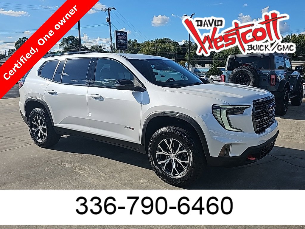 Certified 2024 GMC Acadia AT4 w/ LPO, Floor Liner Package