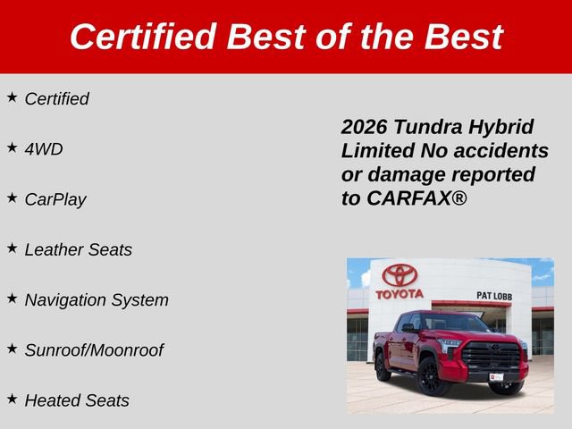 Certified 2026 Toyota Tundra Limited w/ Limited PVM Package AWD/4WD image 37