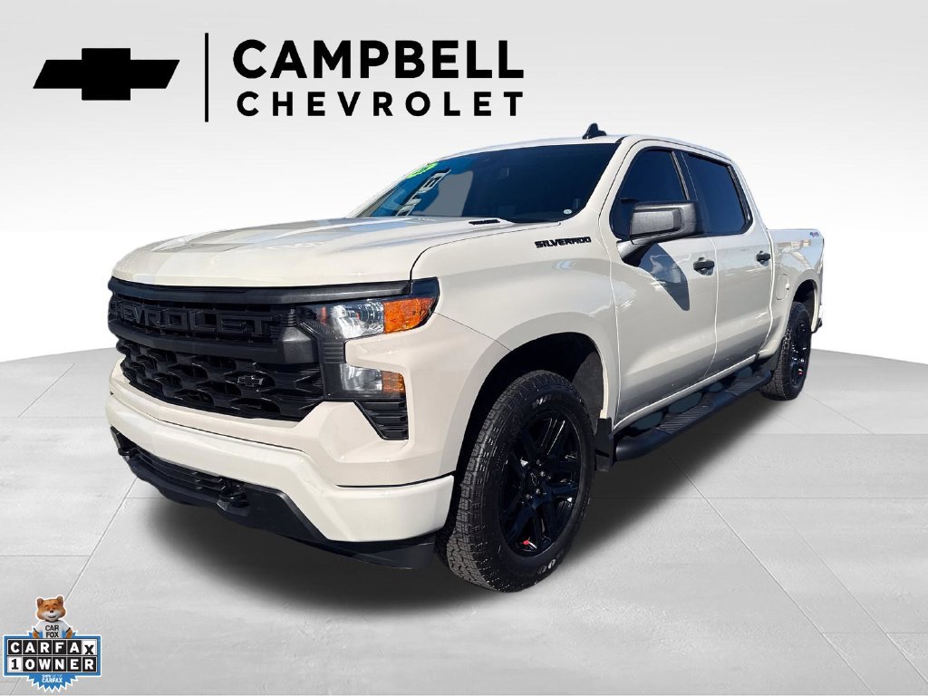 Used 2026 Chevrolet Silverado 1500 Custom w/ Turbomax Blackout Package AWD/4WD 360° Tour