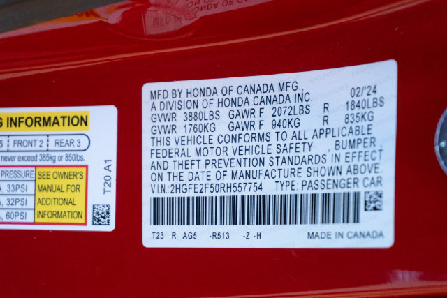 Used 2024 Honda Civic Sport image 29