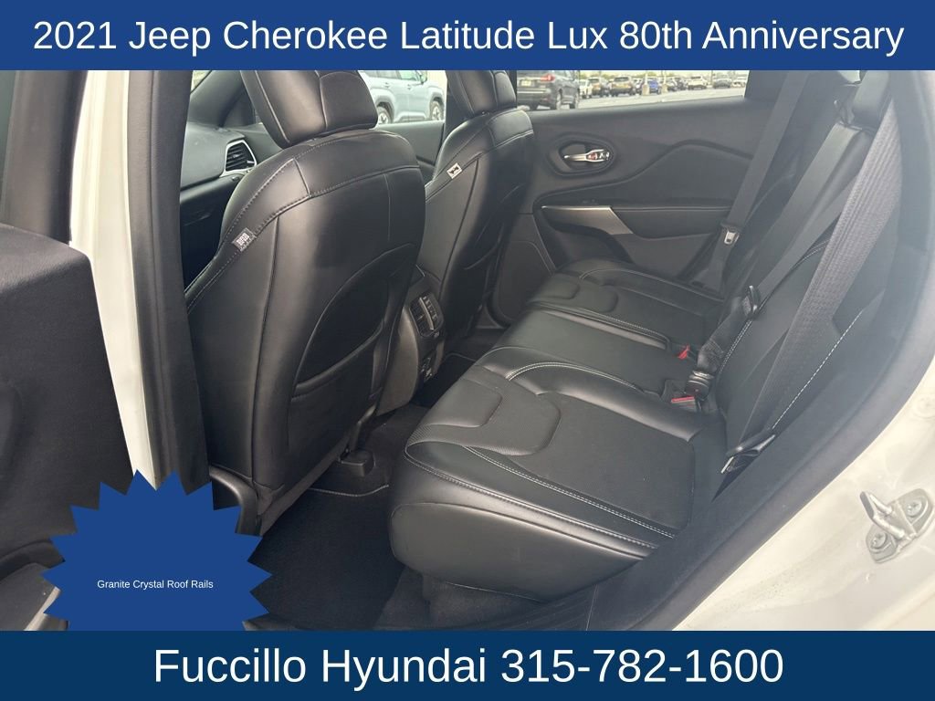 Used 2021 Jeep Cherokee Latitude Lux 80th Anniv w/ Quick Order Package 26U 80TH AWD/4WD image 30