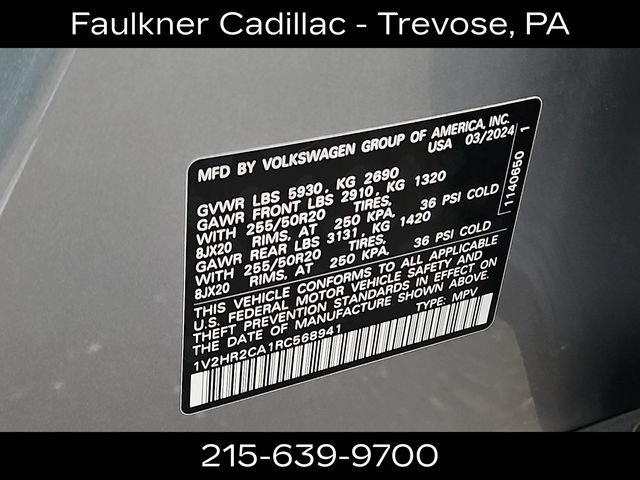 Used 2024 Volkswagen Atlas SE AWD/4WD image 26
