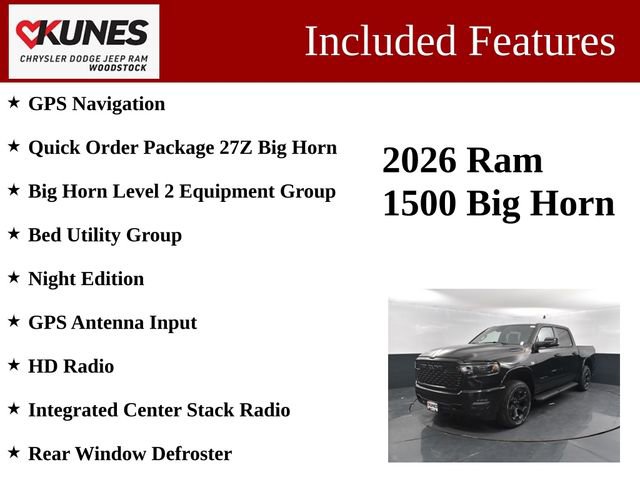 New 2026 RAM 1500 Big Horn AWD/4WD image 3