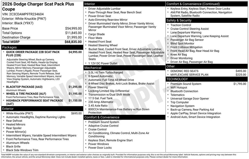 New 2026 Dodge Charger Scat Pack AWD/4WD image 5