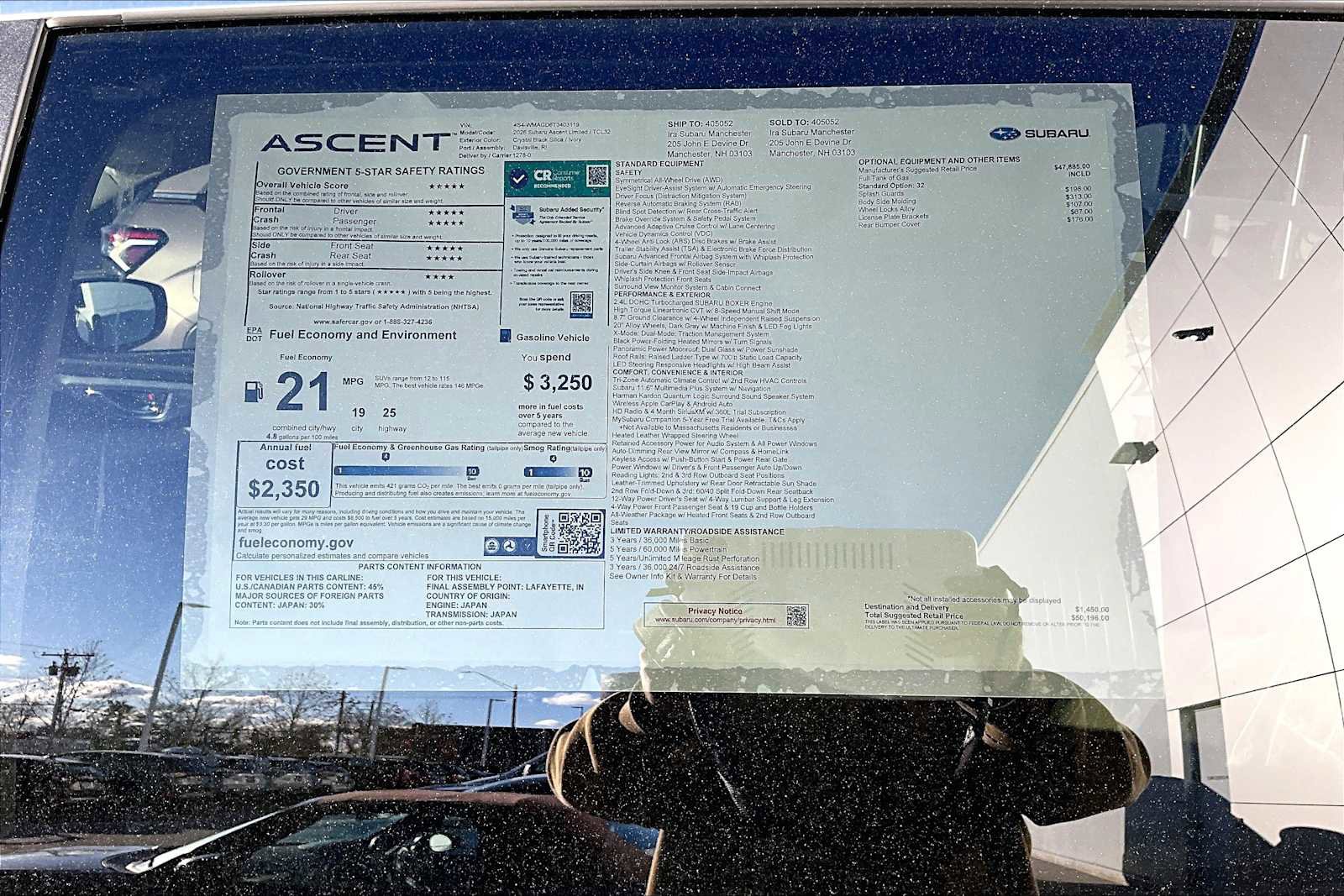 New 2026 Subaru Ascent Limited image 19