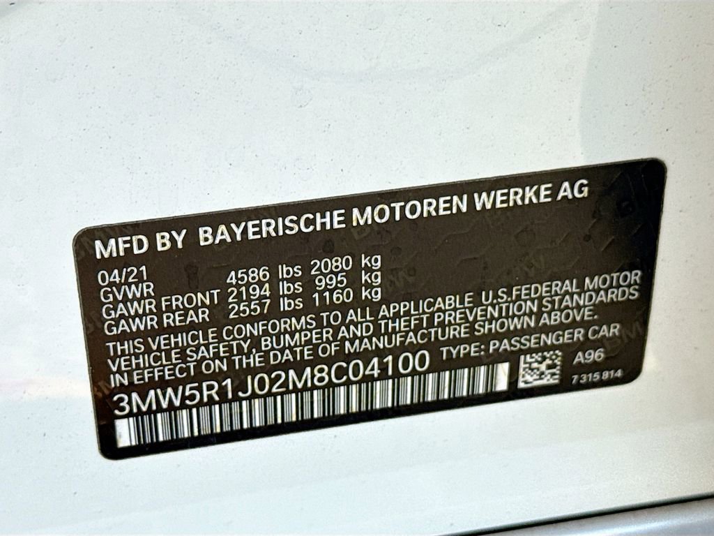 Used 2021 BMW 330i Sedan w/ Executive Package image 45