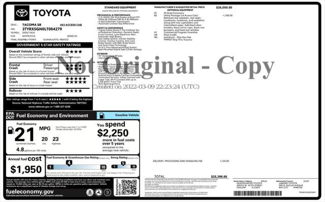 Used 2020 Toyota Tacoma SR image 4