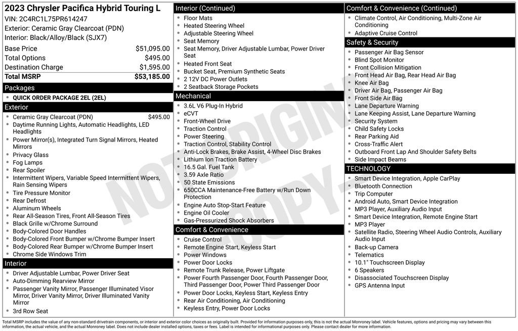 Used 2023 Chrysler Pacifica Touring-L FWD image 28