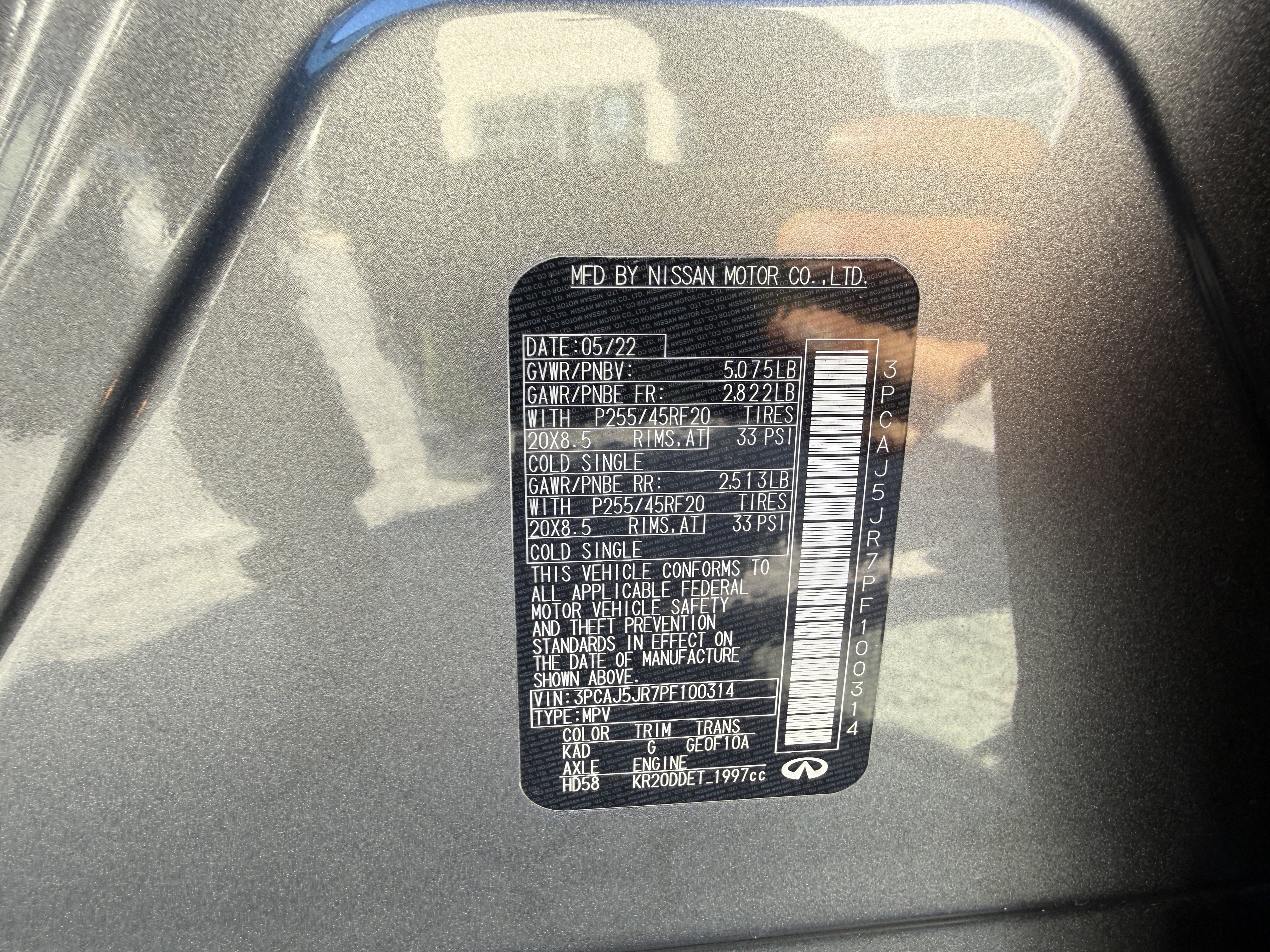 Certified 2023 INFINITI QX55 Luxe w/ Cargo Package image 27