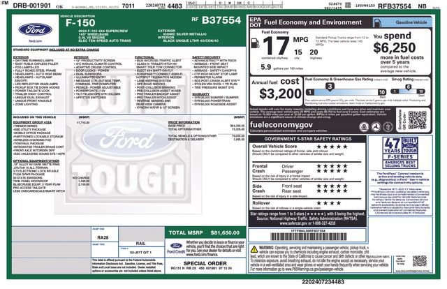 Used 2024 Ford F150 Tremor w/ Equipment Group 402A High AWD/4WD image 19