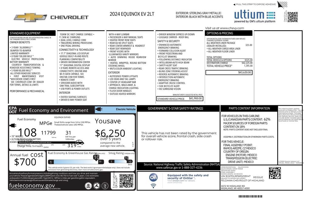 Certified 2024 Chevrolet Equinox EV LT FWD image 12