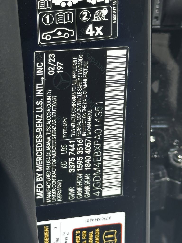 Certified 2023 Mercedes-Benz EQS 580 4MATIC SUV image 36